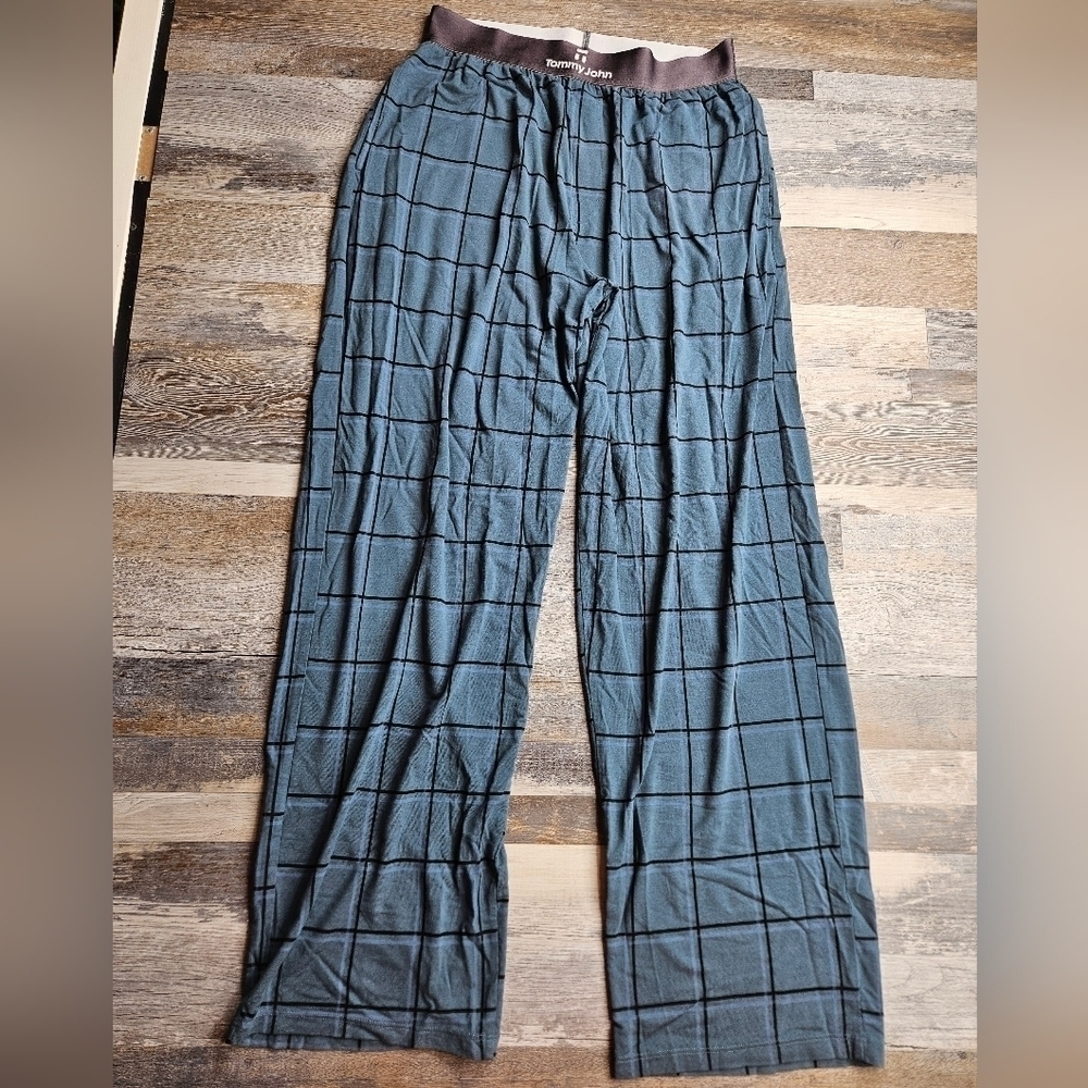 Tommy John Men's Medium Plaid Lounge Pants Pajama Bottoms